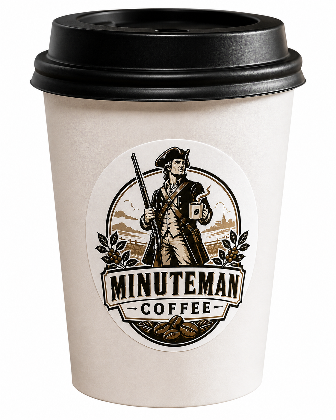 Minuteman Coffee specialty coffee cup design